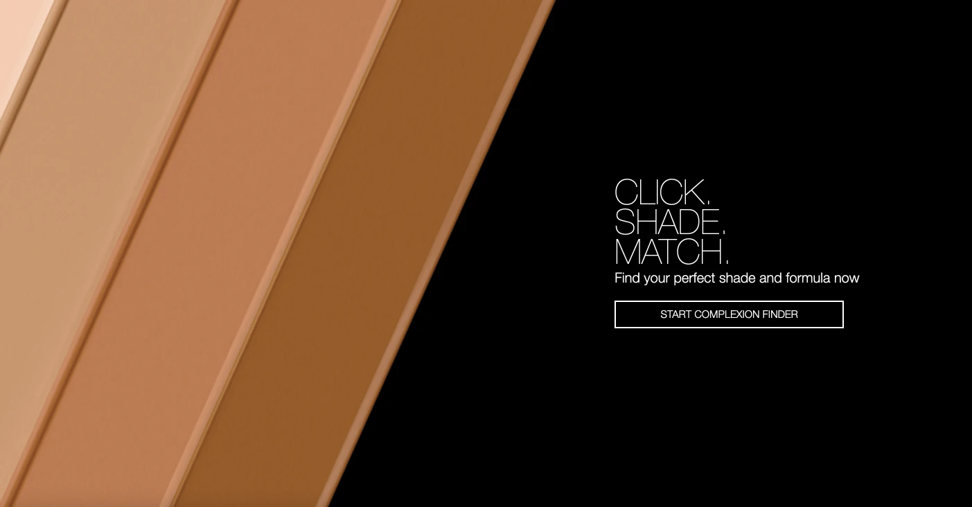 Product quiz example by NARS