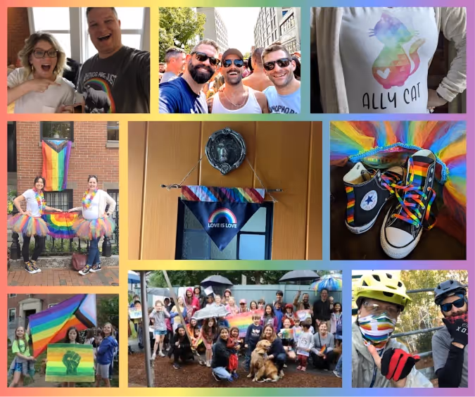BlueConic employees celebrating pride