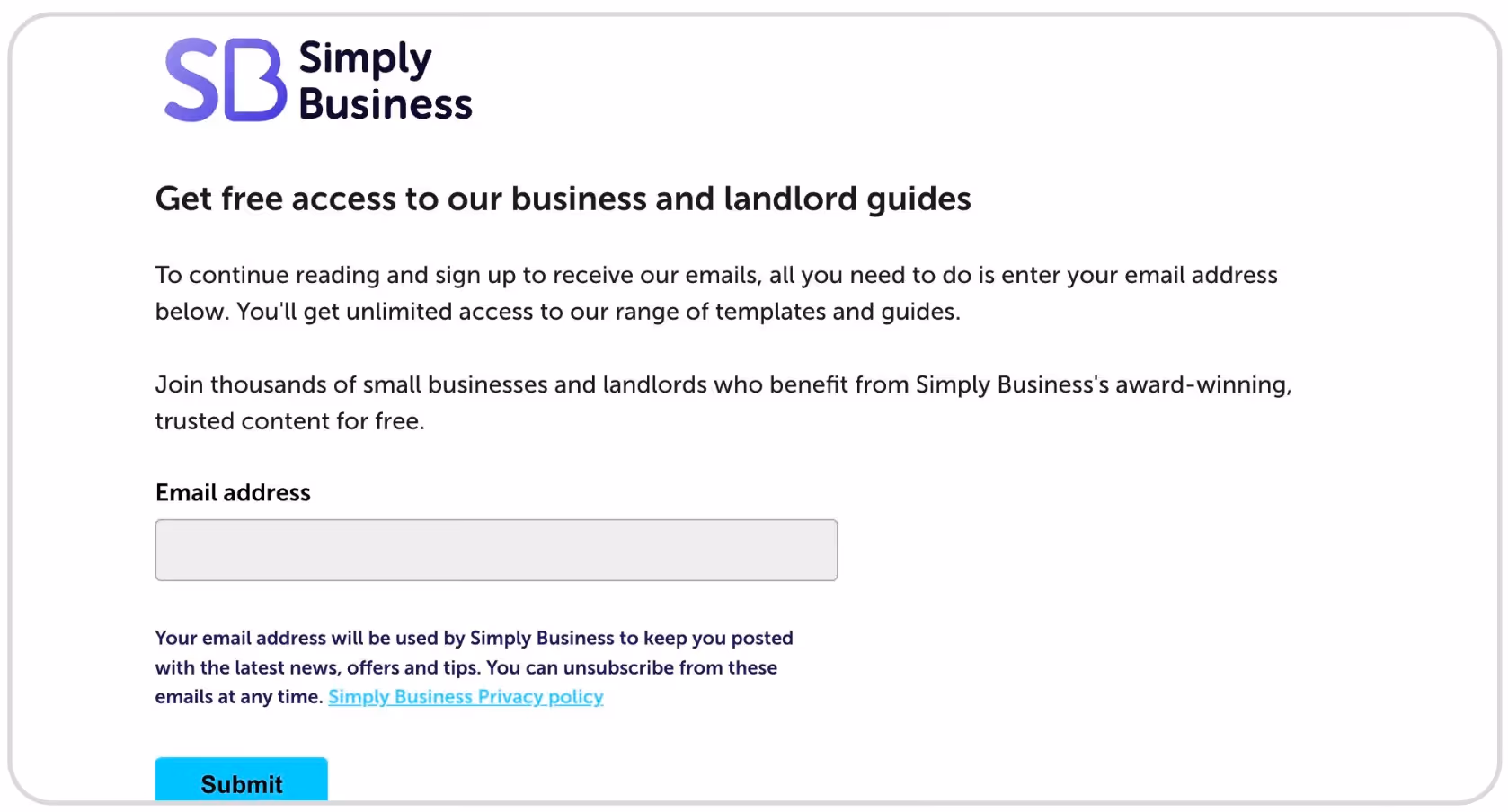 Simply Business Lead Generation