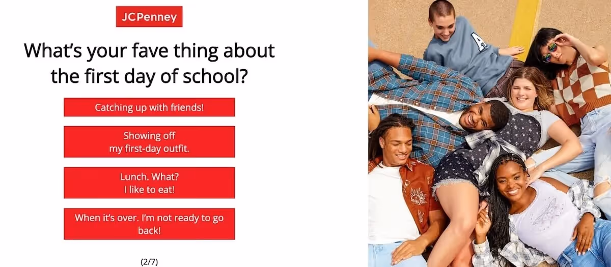 JCPenney School Quiz