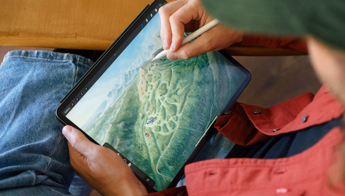 Trevor illustrating the Yellowstone Club summer map