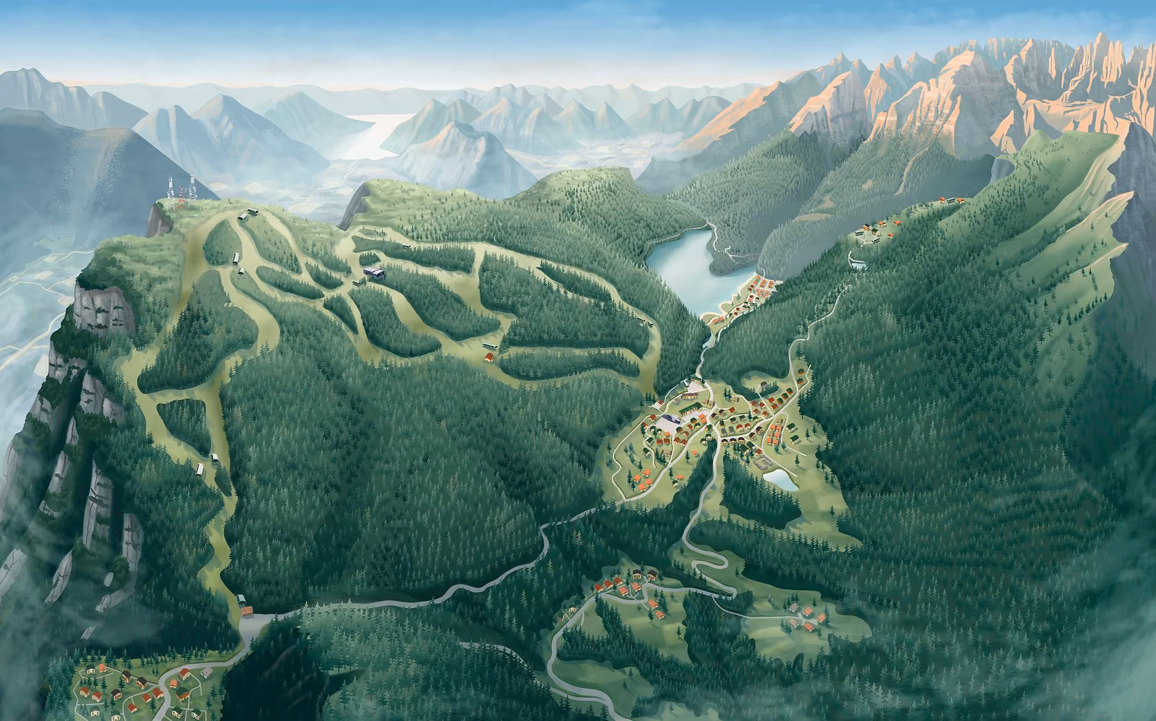 Dolomiti Paganella Bike park trail map