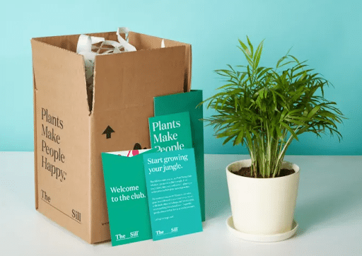The Sill product insert is made from sustainable packaging and provides details on how to grow your plant.