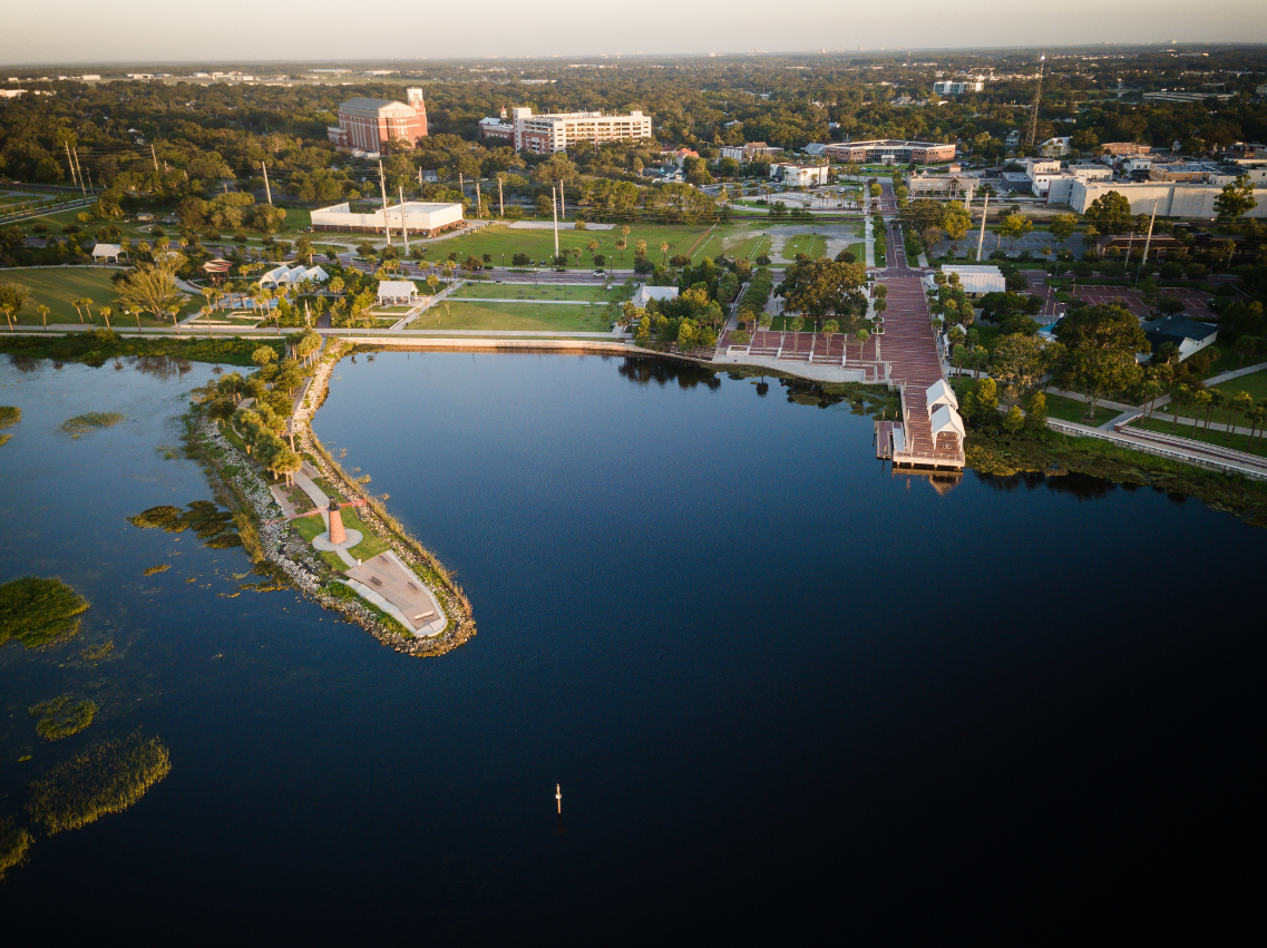 Aerial View of kissimmee Florida stock image