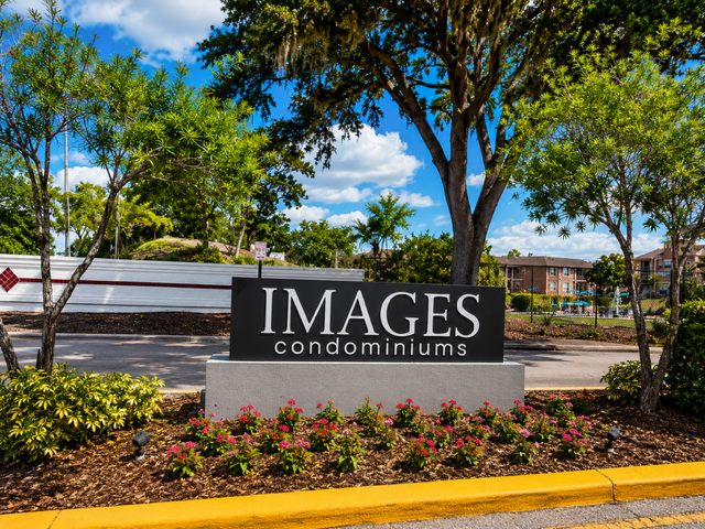 monument sign outside of community