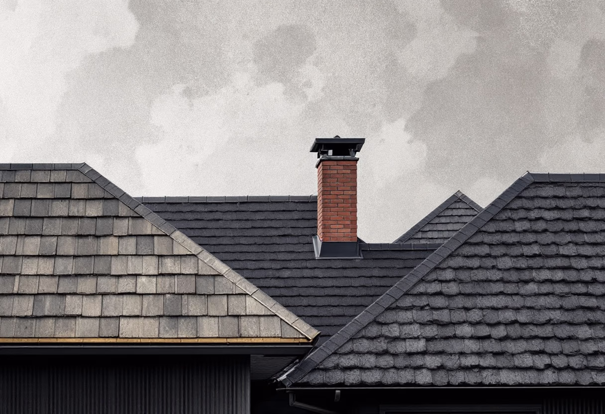 image of housing project roofs
