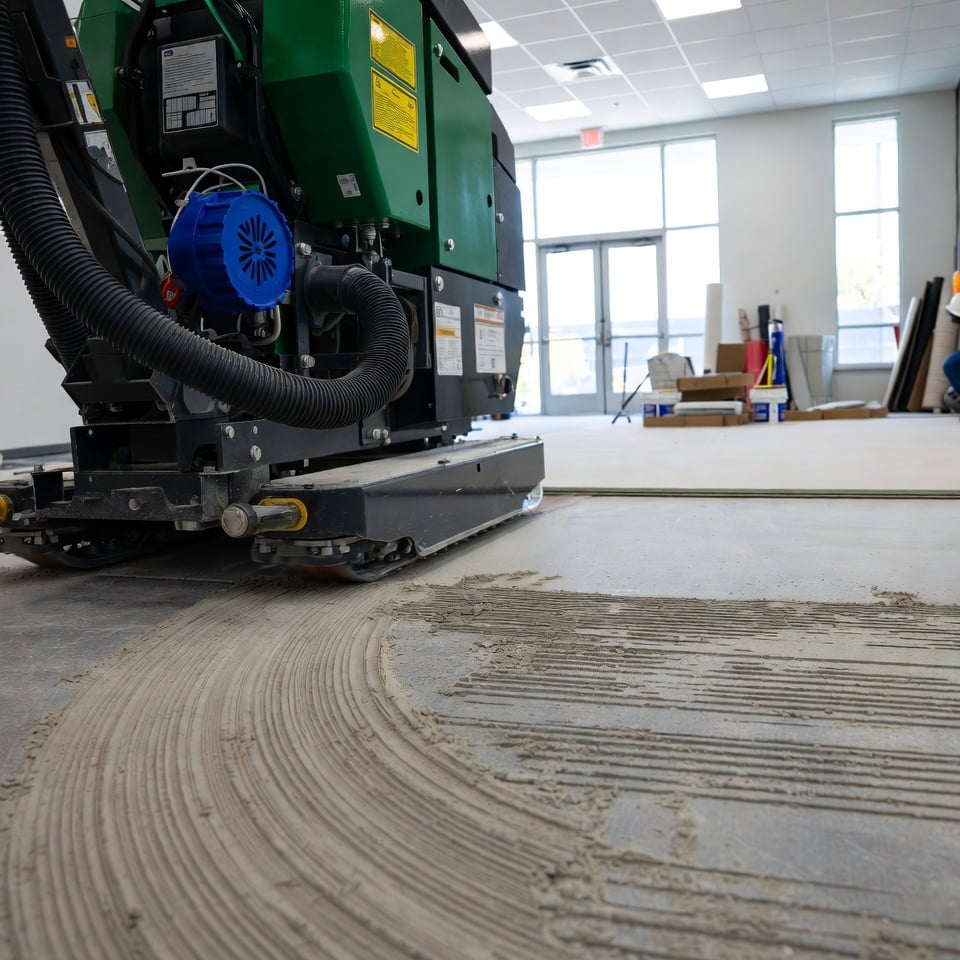Interior strip-out with containment and dust control