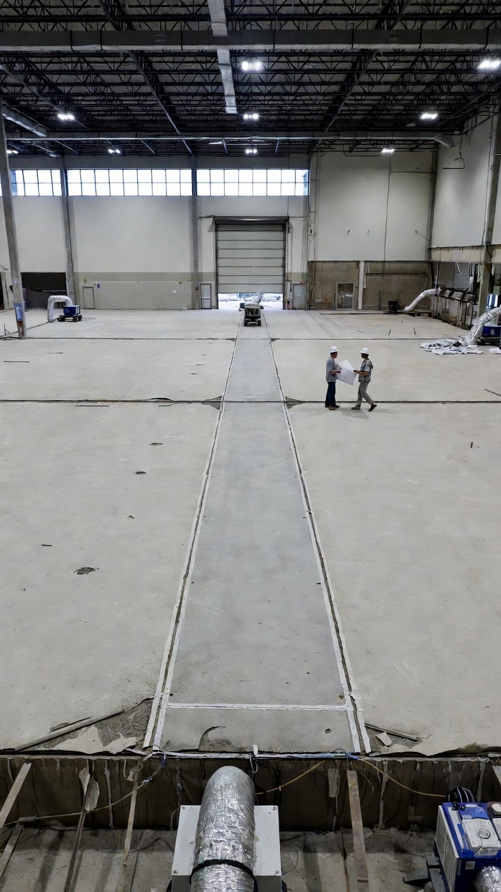 Jobsite safety briefing before demolition activities