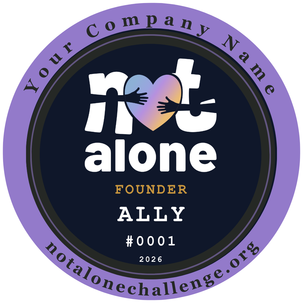 Ally tier badge — lavender ring