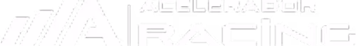 Accelerator Racing logo with stylized 'A' and bold text.