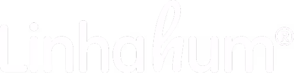 Linhalum brand logo with stylized letter h.