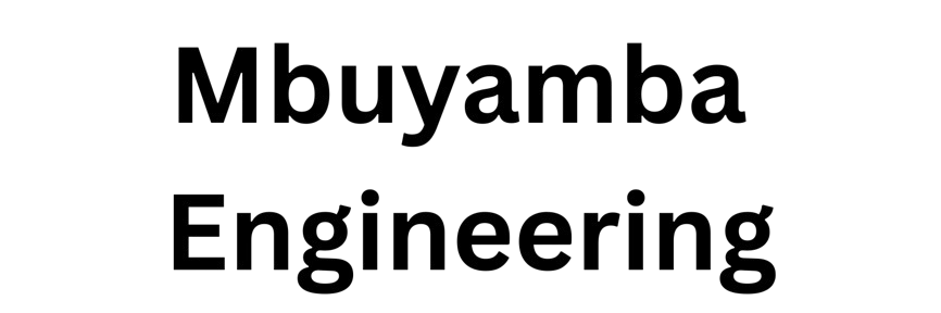 Text logo reading 'Mbuyamba Engineering' in black font on a transparent background.
