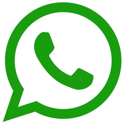 WhatsApp logo with a green speech bubble and white telephone handset icon.