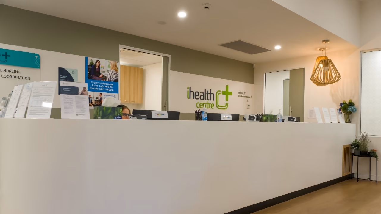 Front reception desk.