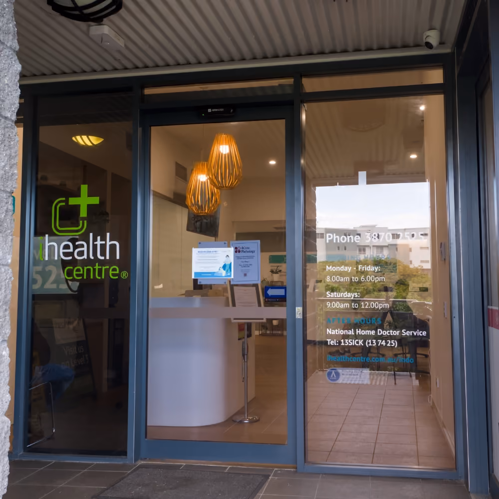 iHealth Centre front door.