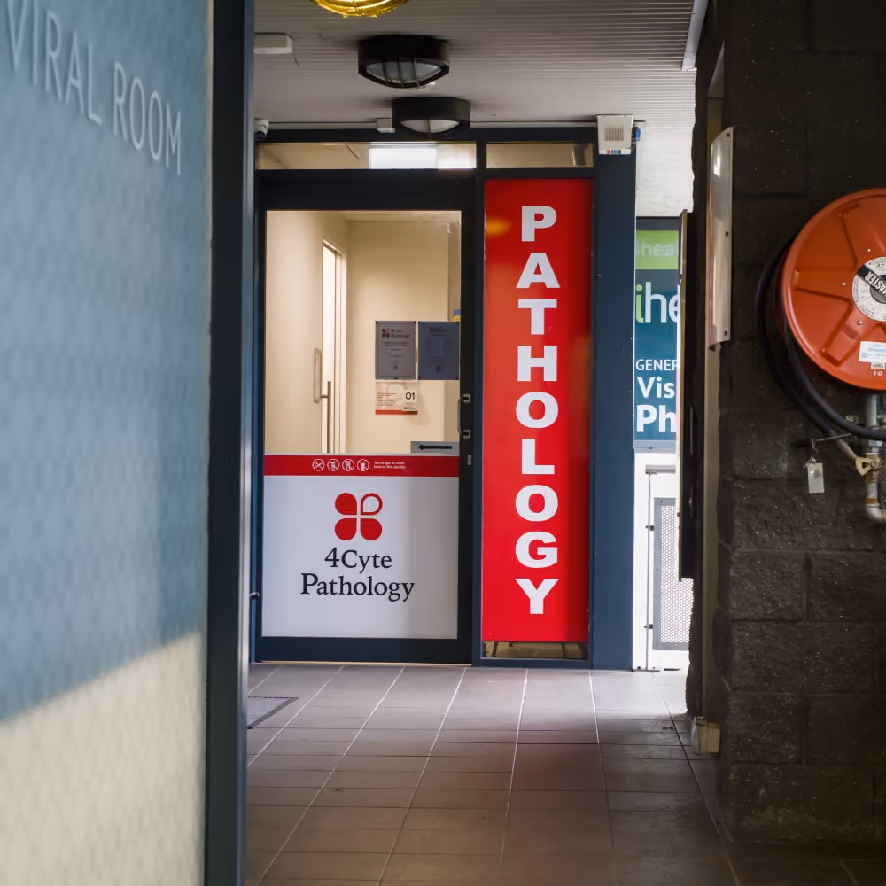 4Cyte pathology directly outside the iHealth front doors.