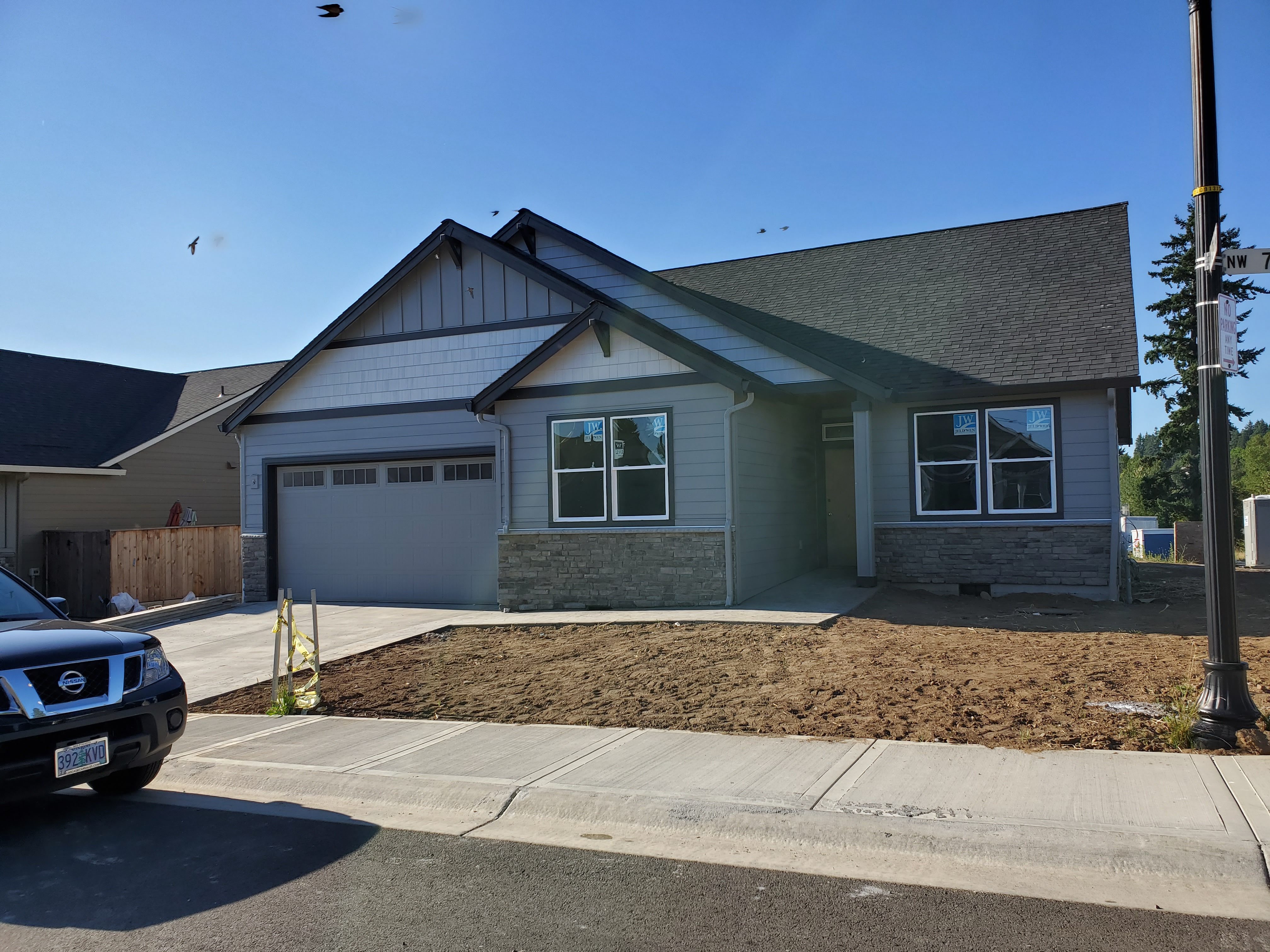 Residential exterior painting job by D'S Painting LLC — fresh paint on siding and trim