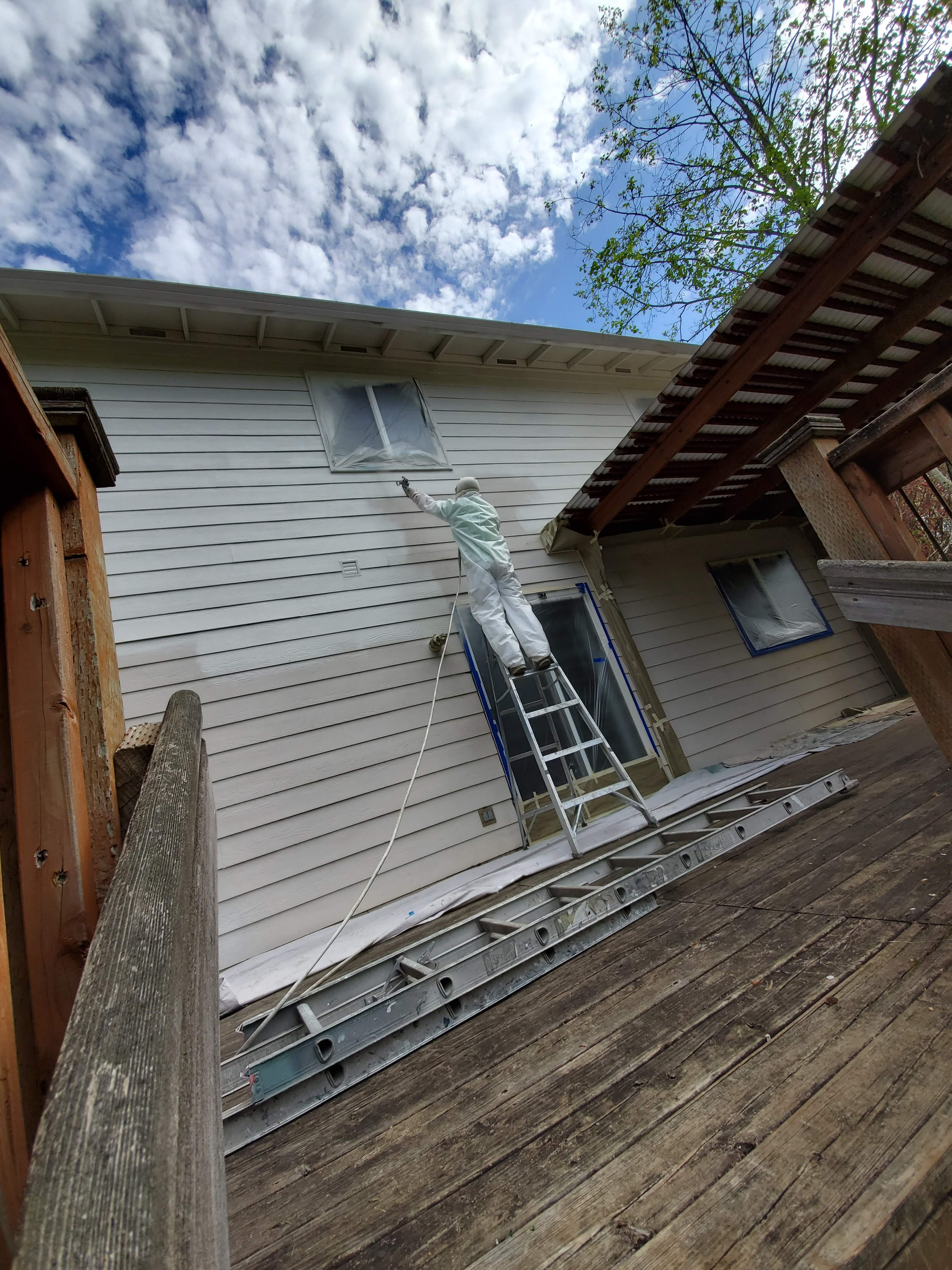 D'S Painting LLC exterior painting project — professional finish on home siding