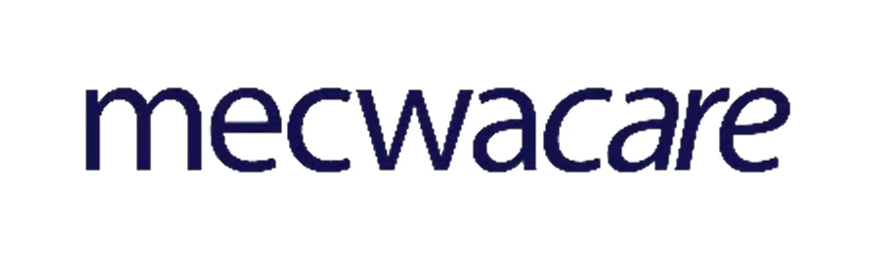 mecwacare brand name text on black background.
