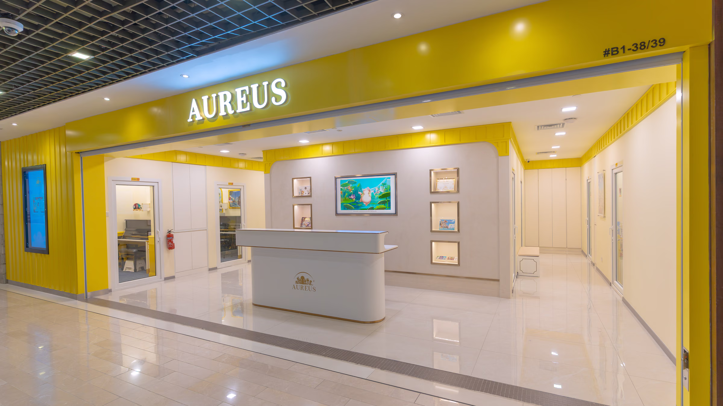 Aureus Academy music studio at a shopping mall in Singapore