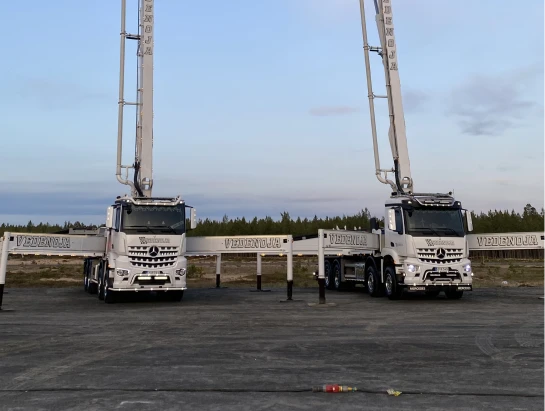 Betonin pumppaus palvelu - kuljetus vedenoja oy – kalustokuva