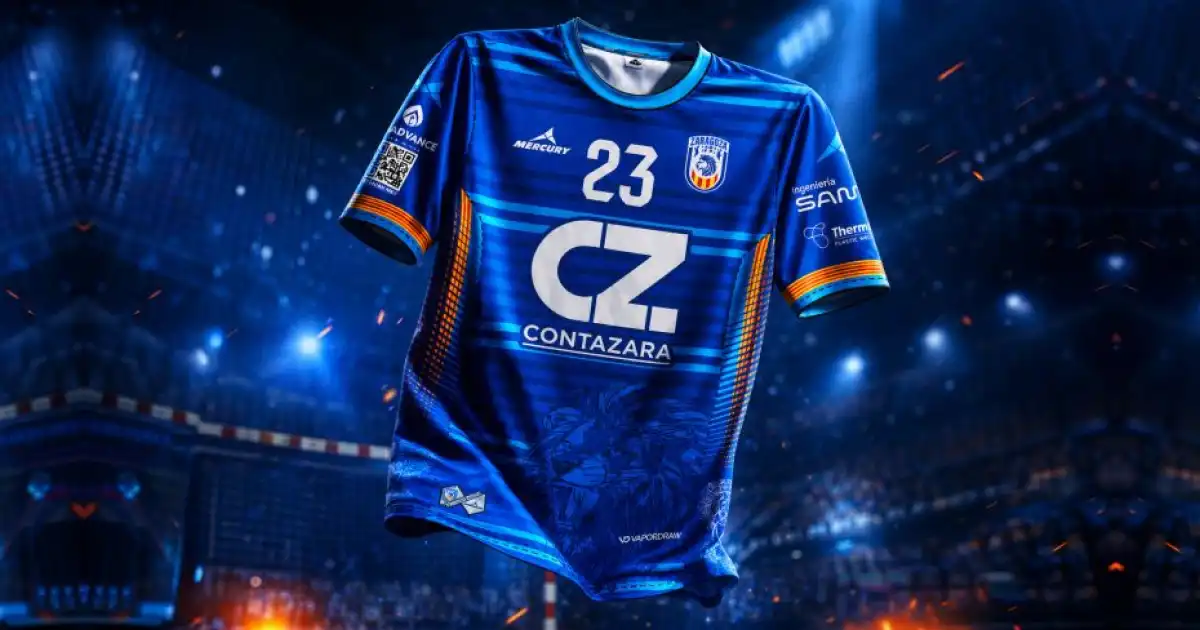 Nueva t-shirt del equipo de balonmano de Zaragoza