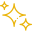 Shiny golden star icon with sparkles.