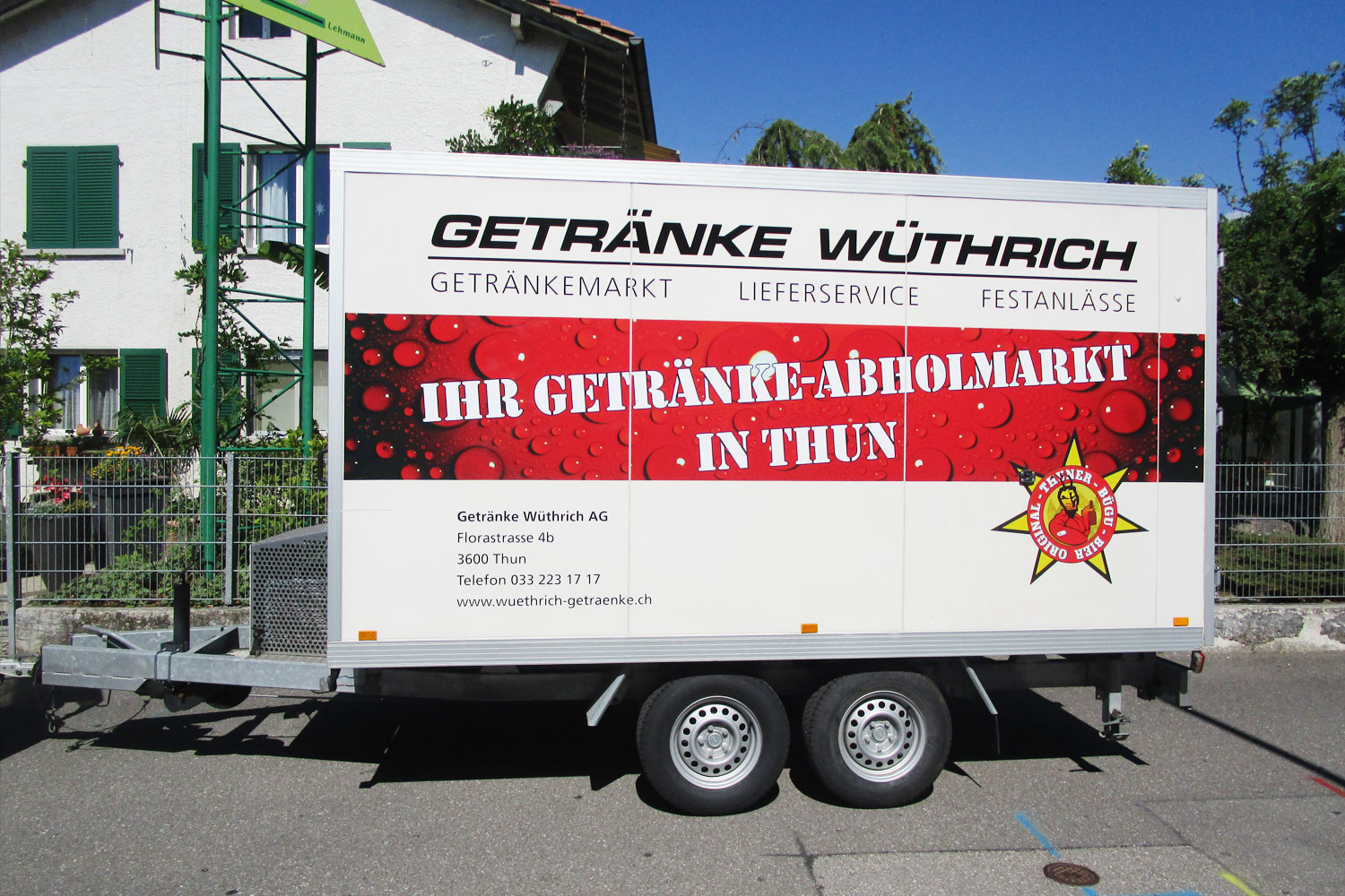 Professionelle Anhängerfolierung aus Spiez