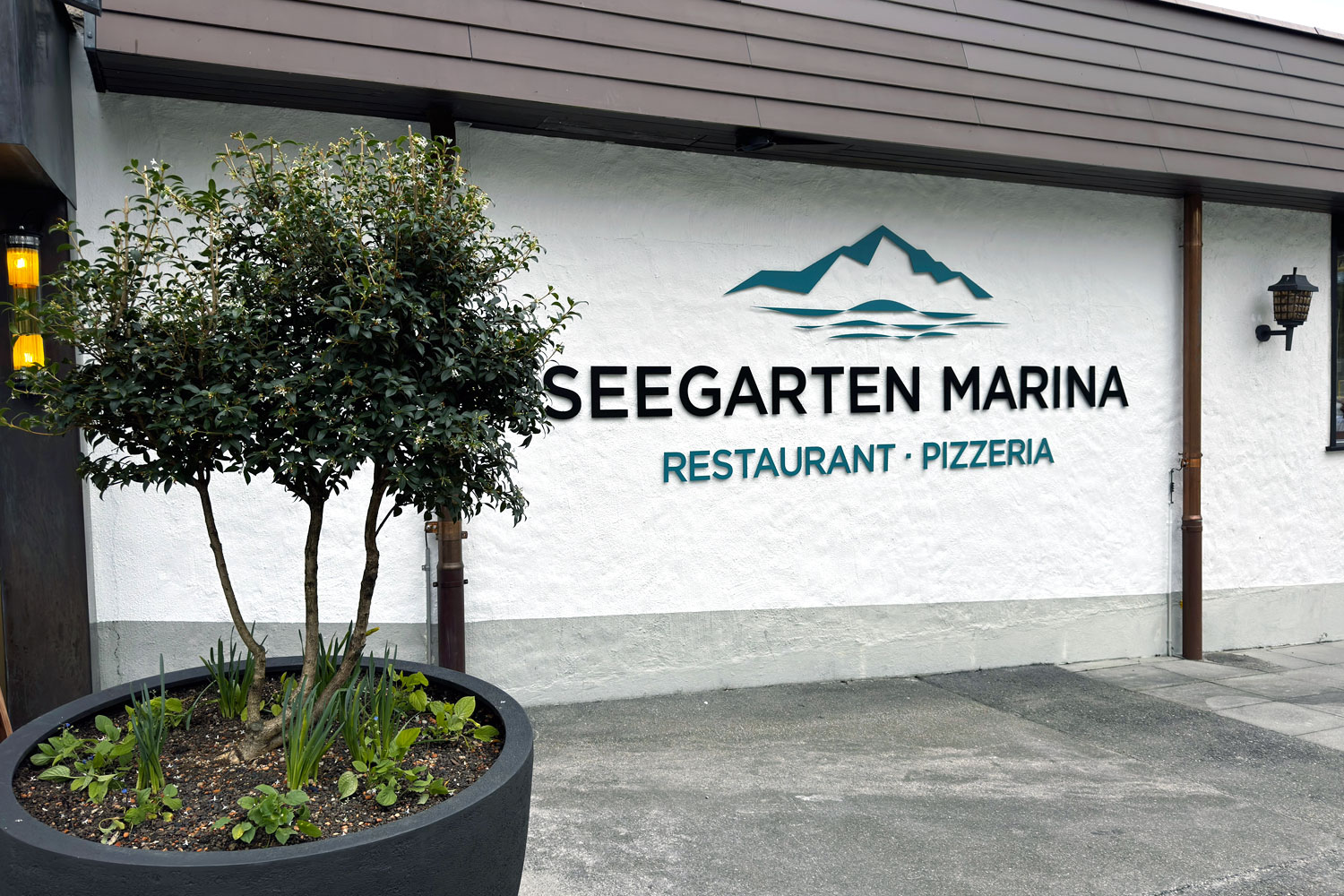 Beschriftung Hotel Restaurant Seegarten Spiez
