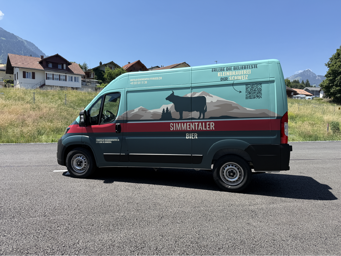 Autobeschriftung für die Simmentaler Braumanufaktur AG
