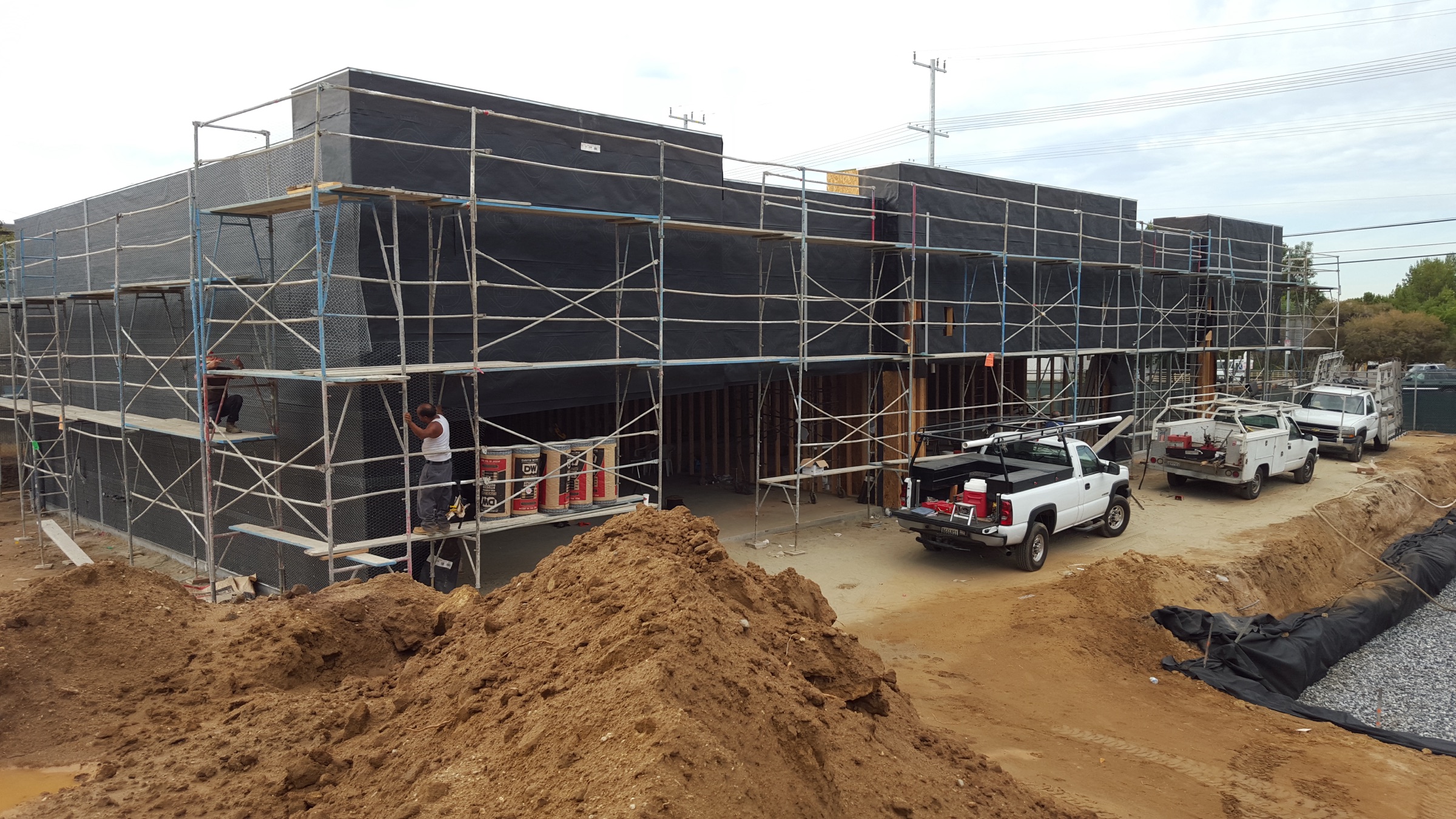 Vlahos Construction commercial building under construction in Southern California