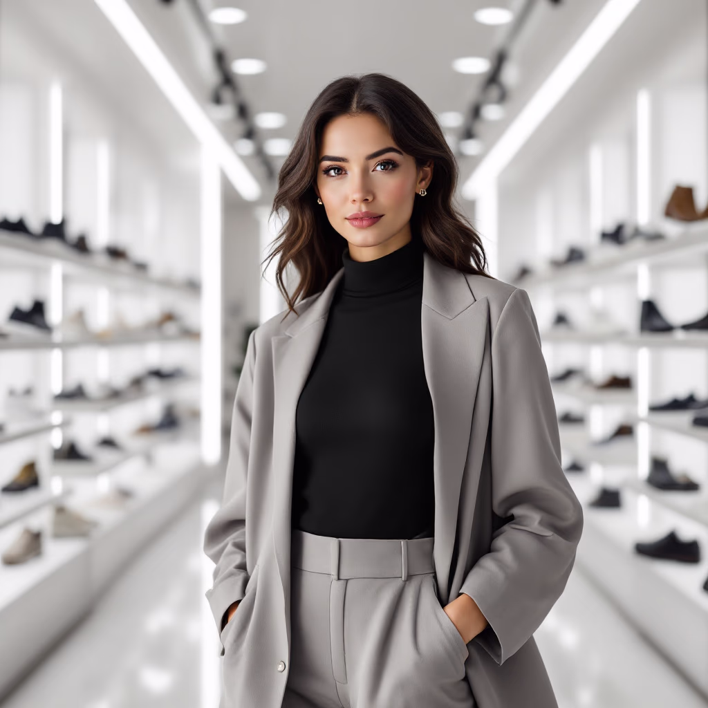 [team] image of team member (for a footwear store)