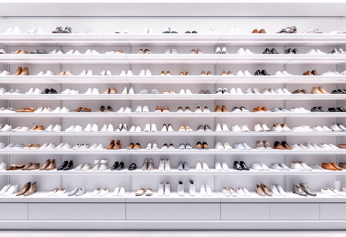 image of footwear display