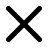 Minimal rounded “X” close icon