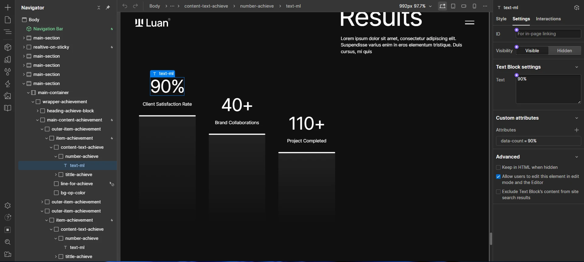 Dashboard analytics interface preview