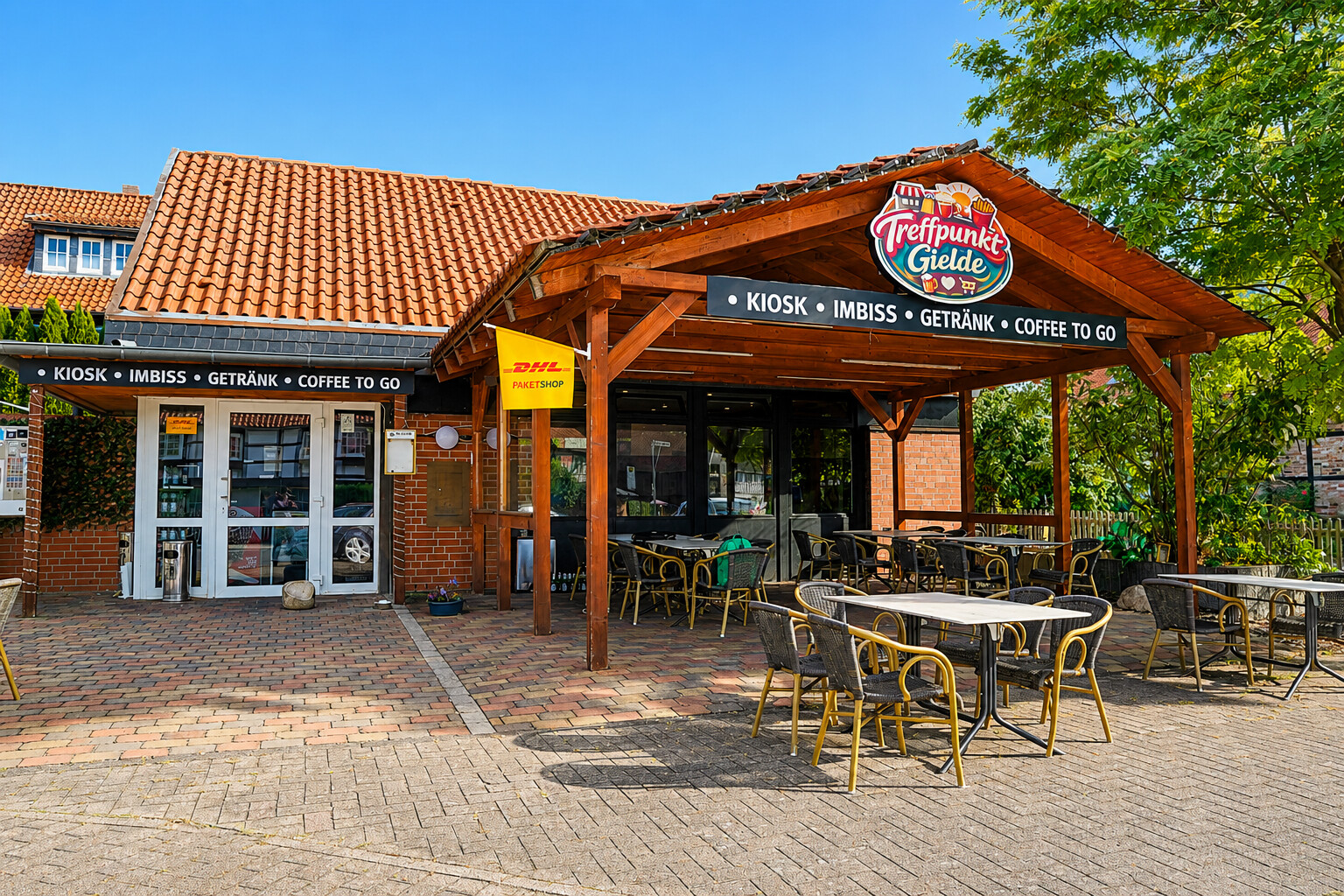 Gastronomie in Gielde – Außenansicht