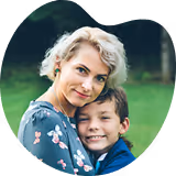 Parent and child portrait