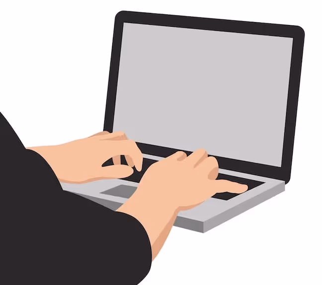 Learn touch typing and the home row keys