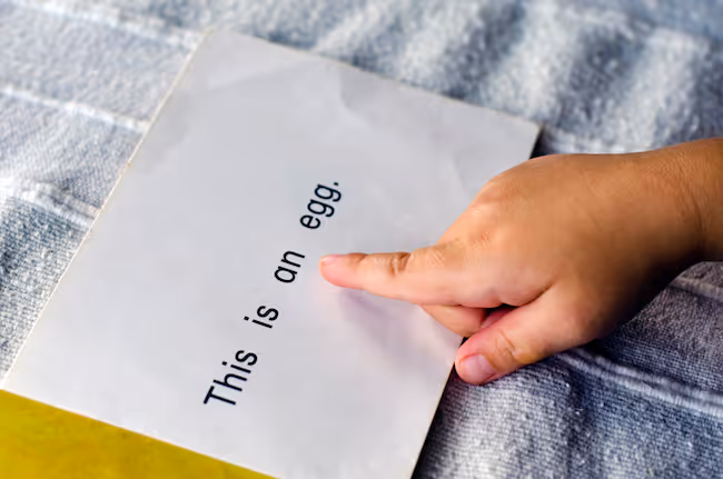 Reading speed increases with sight words