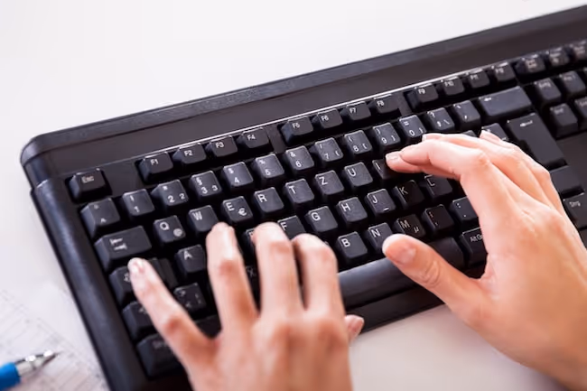 Touch-typing can help people manage their dyslexia at work