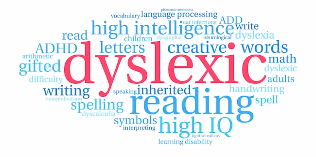 Specific learning differences like dyslexia