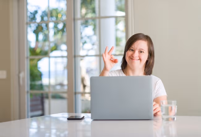 A typing program for people with Down Syndrome
