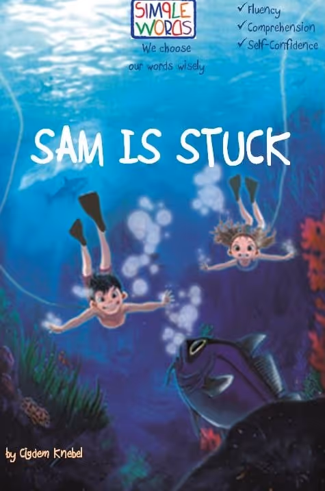 Helping students improve reading with strategies like choosing the right books like Sam is Stuck by Cigdem Knebel