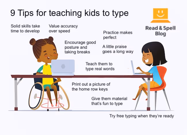 Top tips for teaching children typing