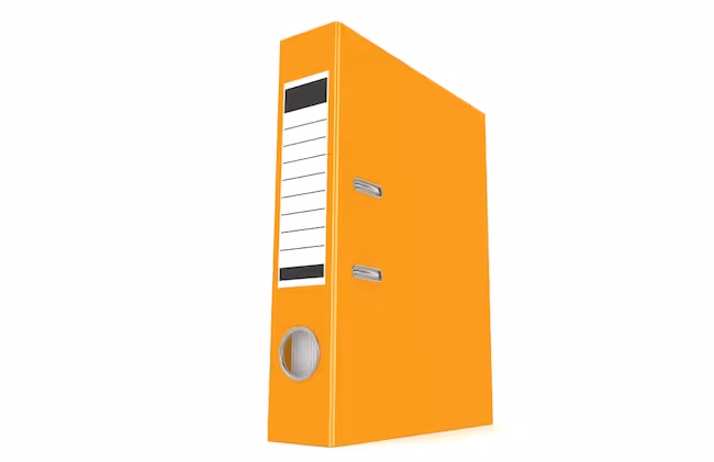 How to help a child with ADHD stay organized - orange folder