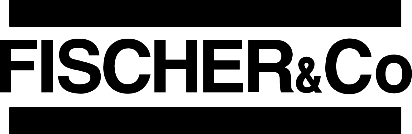 FISCHER & Co logo in bold black uppercase letters.