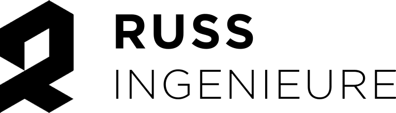 RUSS INGENIEURE company logo with stylized letter R.