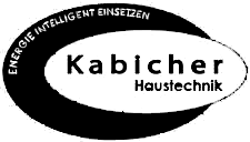 Kabicher Haustechnik company logo with text inside an oval shape.