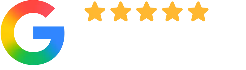 Google logo with five gold stars and text showing a 4.9 out of 5-star rating from 219 reviews.
