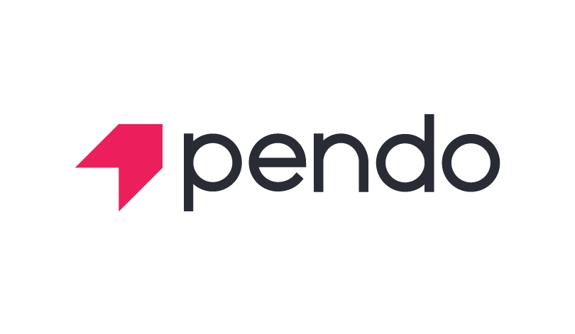 Pendo company logo with a red geometric shape beside the black text 'pendo' on a white background.